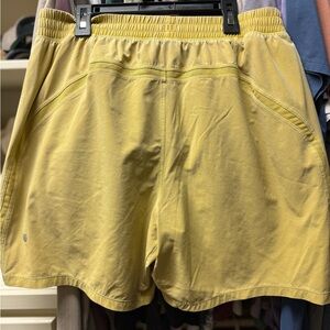 Lululemon Athletica Yellow Athletic Shorts